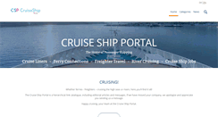 Desktop Screenshot of cruiseshipportal.com