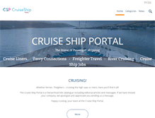 Tablet Screenshot of cruiseshipportal.com